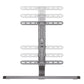 Hagor 8701 HA Tabelstand L Table Top VESA TV Stand 55"-75" Height Adjustable Silver