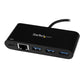 StarTech USB-C 3-Port USB 3.0 Hub Gigabit Ethernet & Power Delivery HB30C3AGEPD