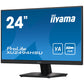 iiyama ProLite XU2494HSU 23.8" (24") Full HD VA LCD PC Monitor with Speakers 100HZ USB Hub