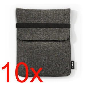 Pack of 10x Jabra Felt Protective Pouch for Evolve2 55 Headset, Grey, 14301-56