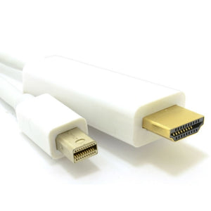 Cablenet 2m Mini DisplayPort to HDMI Adapter Cable White 32-2402 mDP Male