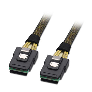 Lindy 1m Internal Mini SAS SFF-8087 to Mini SAS SFF-8087 Cable Braided 33496