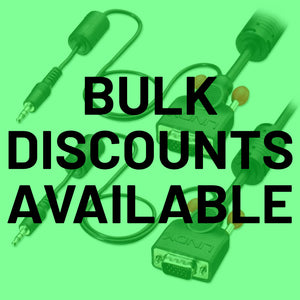 Lindy Premium 15-Pin VGA & 3.5mm Audio Monitor Cable, Black, DDC, 1m/2m/3m/10m/15m