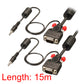 Lindy Premium 15-Pin VGA & 3.5mm Audio Monitor Cable, Black, DDC, 1m/2m/3m/10m/15m