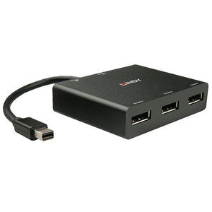 Lindy 3 Port Mini DisplayPort MST Hub, mDP to Triple DP, with Power Supply 38428