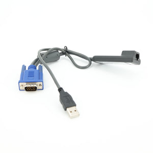 HP KVM USB VGA to RJ45 Ethernet Interface Adapter Cable 396633-001 / 520-341-509
