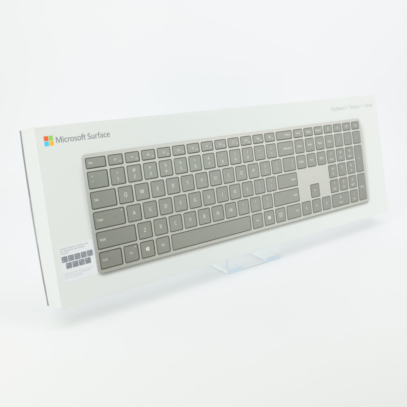 Microsoft Surface Keyboard *French Layout* Bluetooth, Grey, Full Size, 3YJ-00004