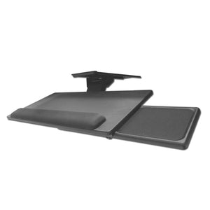 Lindy Under Desk Sliding Adjustable Keyboard & Mouse Shelf Tray, Steel/MDF 40711