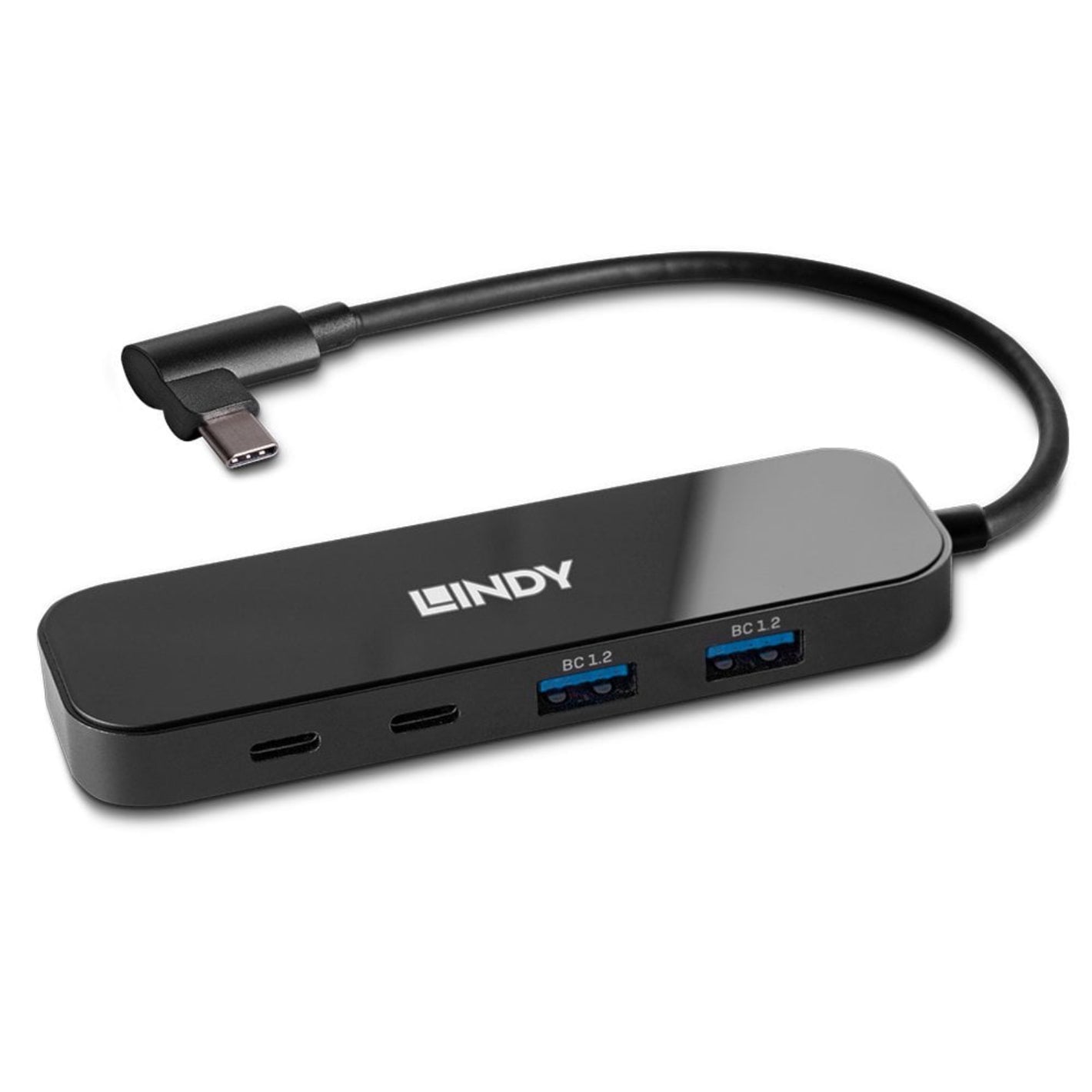 Lindy 4-Port USB 3.2 Gen 2 Type-C Hub 10Gbps, USB-C & USB-A, 100w Power Delivery
