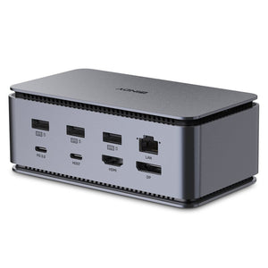 Lindy DST-Pro USB4 USB-C Laptop Docking Station Dual 4K Monitor Dock 43372