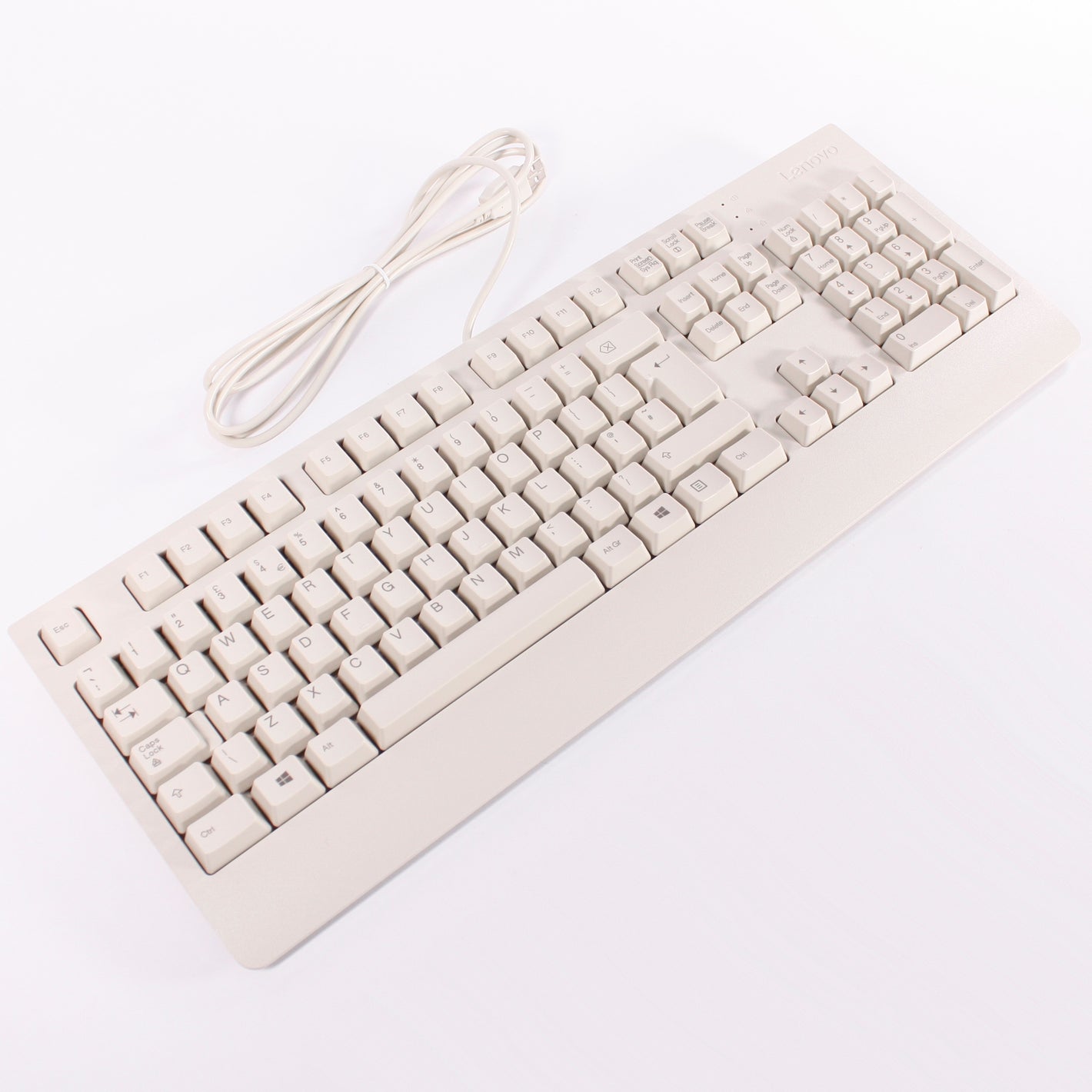 Lenovo Preferred Pro II USB Keyboard, UK Layout, Pearl White, Classic / Retro Design SK-8827