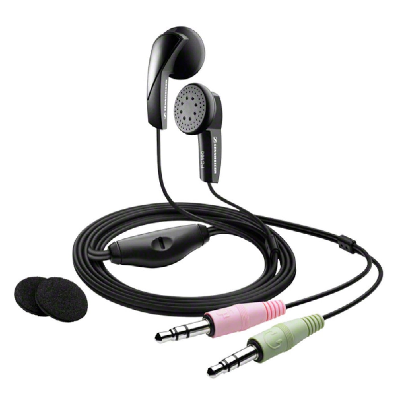 Sennheiser PC 100 In-Ear Computer Headset / Earphones with Mic 2x 3.5mm 504124