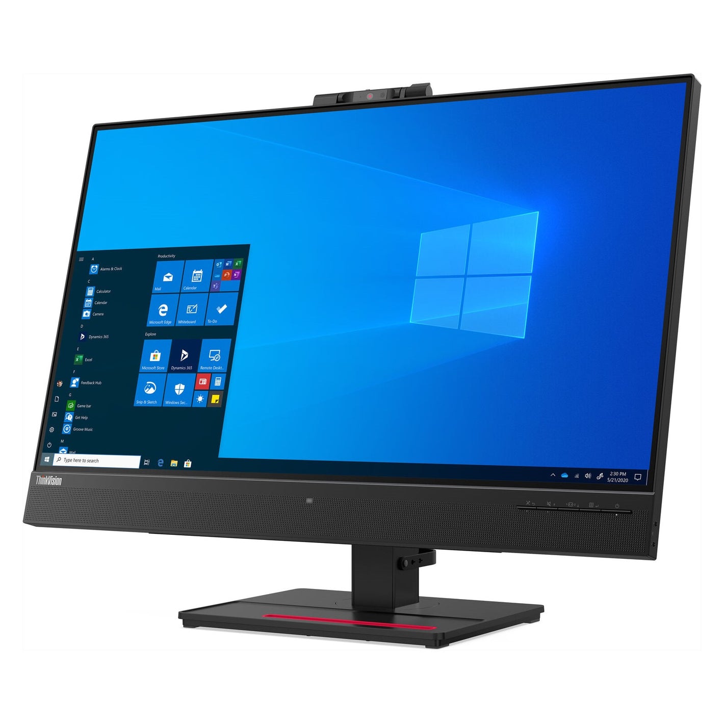 Lenovo ThinkVision T27hv-20 27" IPS LCD Monitor USB-C Webcam Speakers Ethernet