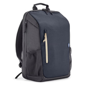 HP Travel 18L (21L) 15.6" Expandable Laptop Backpack Bag, Blue Nights, 6B8U7AA