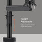 Vogel's MOMO 2127 Black Universal VESA Monitor Arm, Clamp or Through Desk Mount