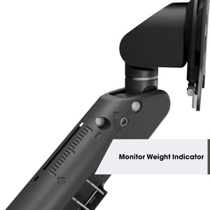 Vogel's MOMO 4138 Black Universal VESA Monitor Arm, Clamp or Through Desk Mount