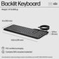 HP 405 Backlit Wired USB Keyboard, UK Layout, Compact, USB-C (Same as HP 400) 7N7C1AA