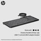 HP 405 Backlit Wired USB Keyboard, UK Layout, Compact, USB-C (Same as HP 400) 7N7C1AA