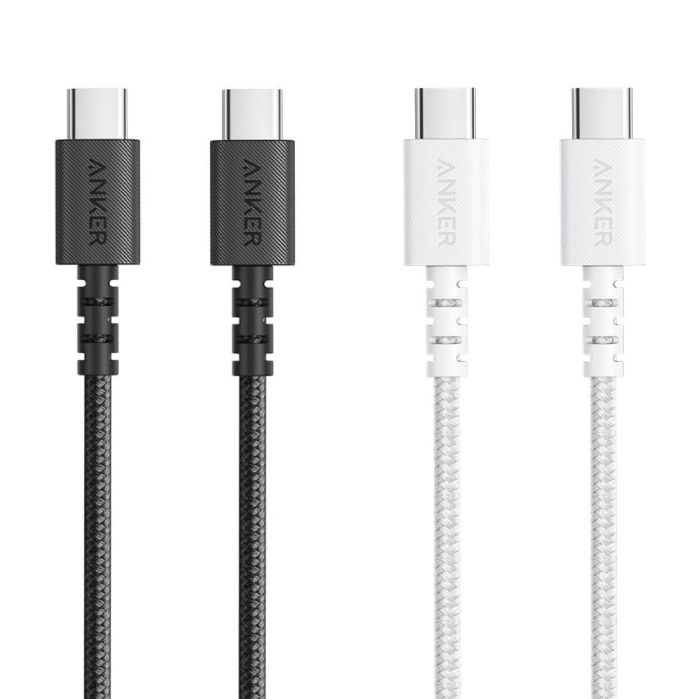 Anker PowerLine Select+ Durable USB-C to USB-C Cable 1.8m 6ft 60W Black or White