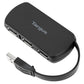 Targus ACH214 4-Port USB 2.0 Travel Hub, Built-In USB-A Cable, Compact, ACH114EU