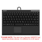 KeySonic ACK-540U+ Compact USB Keyboard with Built-In Touchpad (GERMAN Layout)