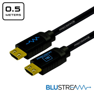 Blustream Precision 18 High Quality Short HDMI Cable 0.5m 50cm 20" BSHDMI18G-0.5