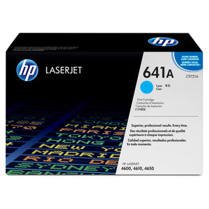 HP 641A Cyan Laser Toner Cartridge C9721A LaserJet 4600 4610 4650