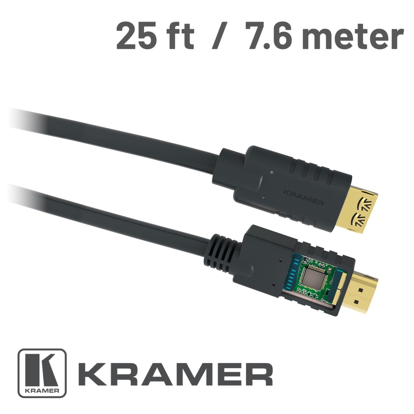 Kramer Premium 4K Active High-Speed HDMI Cable with Ethernet 25ft 7.6m CA-HM-25