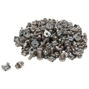 StarTech 100x M6 Mounting Screws & Cage Nuts for Server Rack 12mm CABSCREWM62