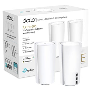 TP-Link Deco XE200 Tri-Band Wi-Fi 6E Mesh System White 2-Pack AXE11000 Twin Pack