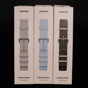 Samsung Galaxy Watch Athleisure Band 20mm, M/L, Silver / Sky Blue / Green, for Watch7/6/5/4