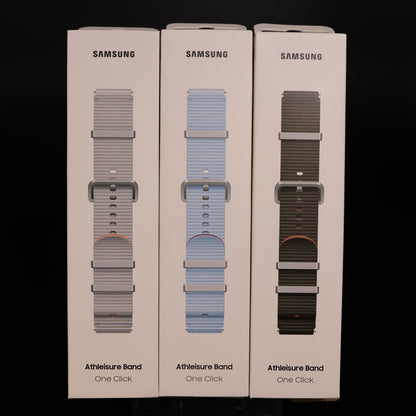 Samsung Galaxy Watch Athleisure Band 20mm, M/L, Silver / Sky Blue / Green, for Watch7/6/5/4