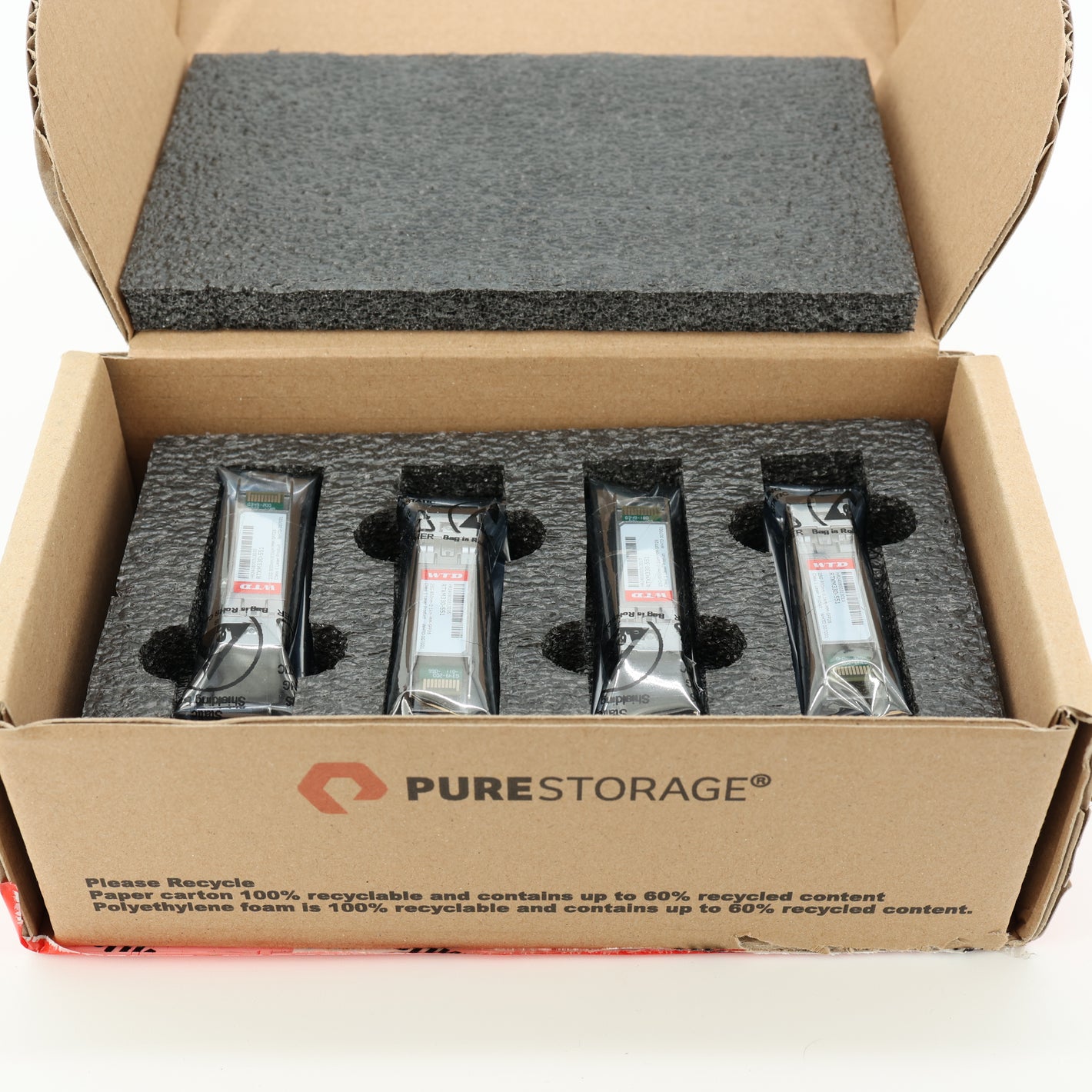 Pure Storage (WTD) FA-XR2-25G-ETH-SFP-SR 4-Pack Transceiver Modules RTXM330-551