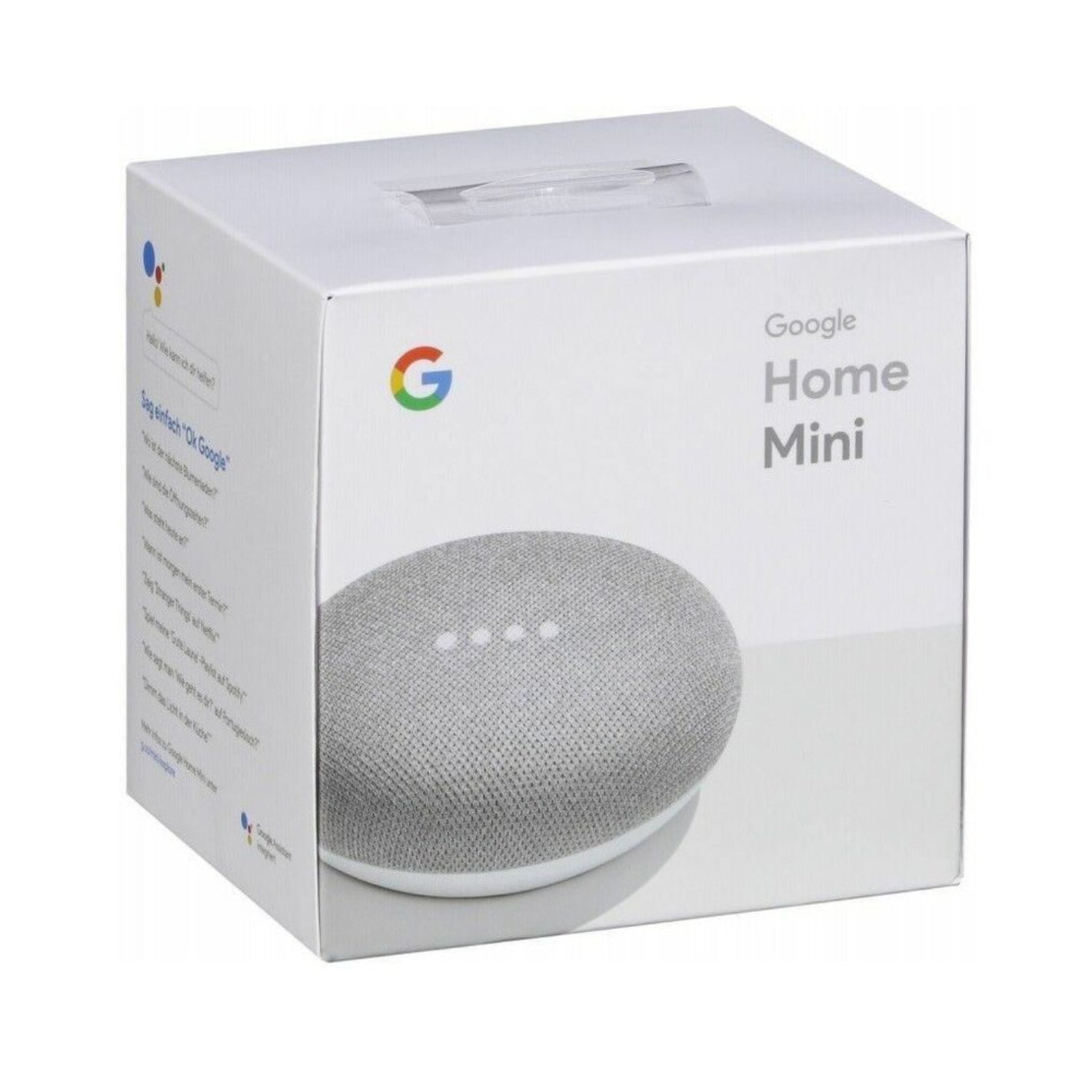 Google Home Mini Smart Assistant Speaker, Gen 1, Chalk, GA00210-UK