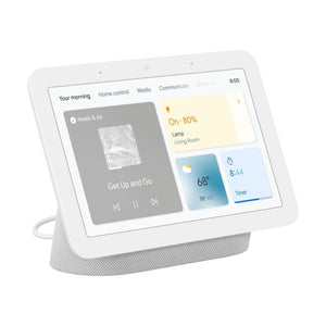 Google Nest Hub 2nd Generation 7" Smart Display & Speaker, Chalk, GA01331-GB