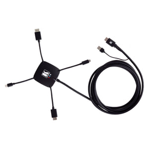 Kramer K-SPIDER Multi-Format Active HDMI Adapter Cable to HDMI, USB-C, DisplayPort, mDP