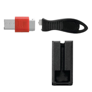 Kensington USB Port Lock with Cable Guard (Square) USB-A Port Blocker K67915WW