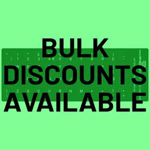 The Keyboard Co. UK Keycap Overlay Vinyl Sticker Set 3M Self Adhesive Black