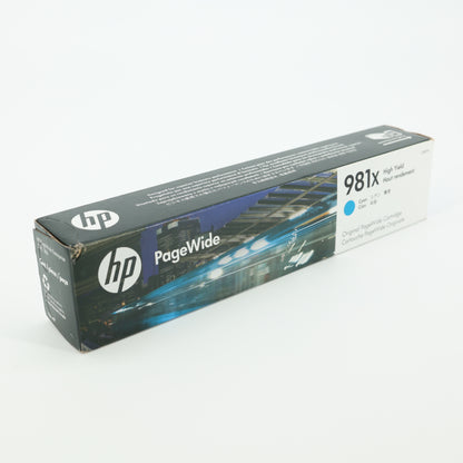 HP 981x High Yield Cyan Ink Cartridge L0R09A for PageWide 556 / 586 (Dated 2022)