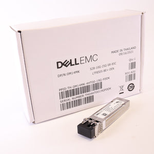 Dell EMC 25GbE SFP28 Duplex LC Short Range Transceiver M14MK S28-10G-25G-SR-85C