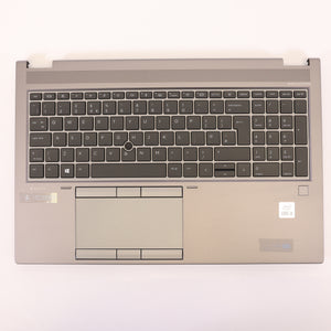HP Zbook Fury 15 G7 UK Keyboard / Palmrest / Touchpad / Reader Assy M17068-001