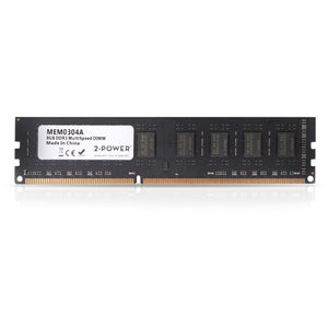 2-Power 8GB MultiSpeed 1066/1333/1600 MHz DDR3 Desktop DIMM RAM Memory MEM0304A