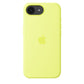 Apple iPhone 16e Silicone Case, Neon Yellow, MGYW4ZM/A