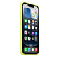 Apple iPhone 16e Silicone Case, Neon Yellow, MGYW4ZM/A