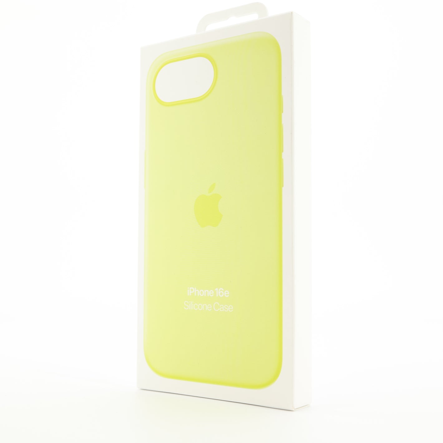 Apple iPhone 16e Silicone Case, Neon Yellow, MGYW4ZM/A