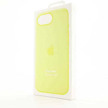 Apple iPhone 16e Silicone Case, Neon Yellow, MGYW4ZM/A