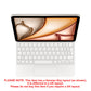 Apple Magic Keyboard for 11-inch iPad Pro / Air M2 M3 White *German Layout* MJQJ3D/A