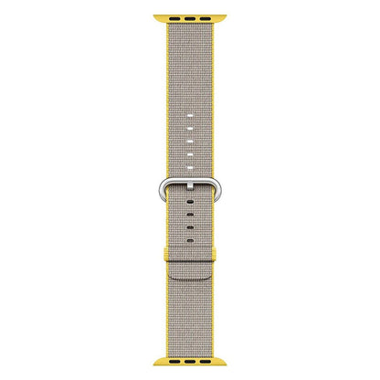 Apple Watch Strap 42mm 44mm 45mm Yellow Light Grey Woven Nylon MNKJ2ZM/A (Genuine Original)