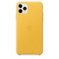 Apple iPhone 11 Pro Max Meyer Lemon Yellow Leather Case MX0A2ZM/A