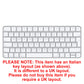 Apple Magic Keyboard (USB-C), White, Bluetooth *Italian Layout* MXCL3T/A